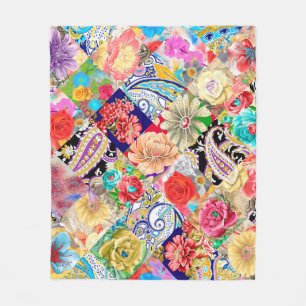 Batik achtergrond. ontwerp fleece deken