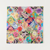 Batik achtergrond. ontwerp wandkleed (Voorkant (horizontaal))