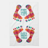 Batik aux pieds nus de serviette de pieds de plage (Vertical)