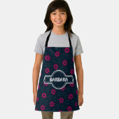 Batik Blauw Minimaal Patroon Schort (Insitu)