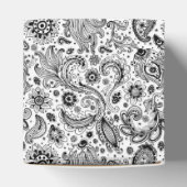 Batik boho style floral paisley pattern bedankdoosjes (Bovenkant)