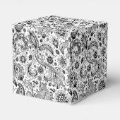 Batik boho style floral paisley pattern bedankdoosjes (Achterkant)