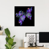 Batik Butterflies Print (Thuiskantoor)