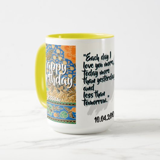 Batik Combo Mug CM03-01 Gemini Mok (Voorkant links)