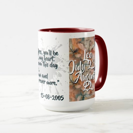Batik Combo Mug CM05-01 Leo (Devant droit)