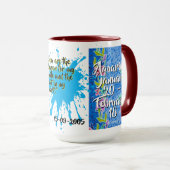 Batik Combo Mug CM11-01 Aquarius (Devant droit)