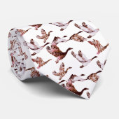 Batik Dusty Roos gans in Flight Waterfowl Animals Stropdas (Opgerold)