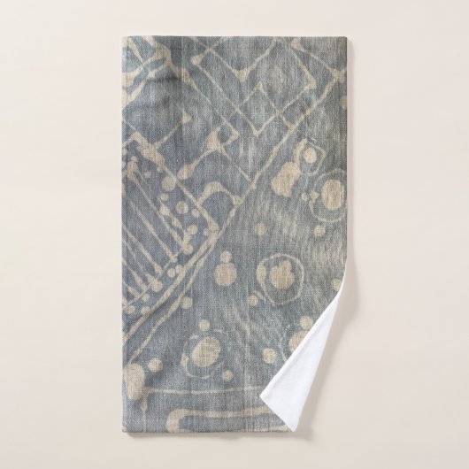 Batik Dye Blue Grey Cirho Bath Towel Set Bad Handdoek (Handdoek)