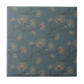 Batik Floral Tile Tegeltje (Voorkant)