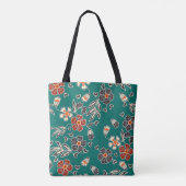 Batik gevlekte canvas tas (Achterkant)