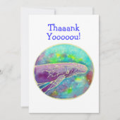 Batik Humpback Whale Art Hartelijk dank voor Sjabl Bedankkaart (Voorkant)