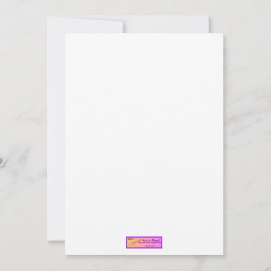 Batik Humpback Whale Art Hartelijk dank voor Sjabl Bedankkaart (Achterkant)