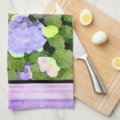 Batik Hydrangeas (Alt) Theedoek (Quarter Fold)