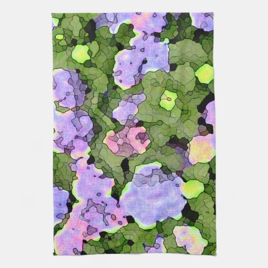 Batik Hydrangeas Theedoek (Verticaal)