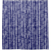 Batik Indigo Style Stripes Douchegordijn (Voorkant)