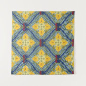 Batik Indonesische Wax-Resist verftechniek Wandkleed (Voorkant (horizontaal))