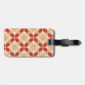 Batik Kawung, Indonesisch patroon, Javaans, etnisc Bagagelabel (Achterkant horizontaal)