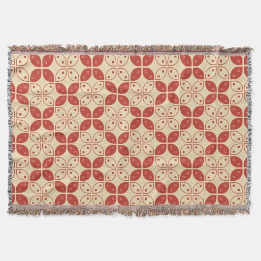 Batik Kawung, Indonesisch patroon, Javaans, etnisc Deken (Voorkant)