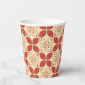 Batik Kawung, Indonesisch patroon, Javaans, etnisc Papieren Bekers (Achterkant)