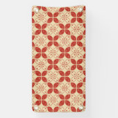 Batik Kawung, Indonesisch patroon, Javaans, Etnisc Spandoek (Verticaal)