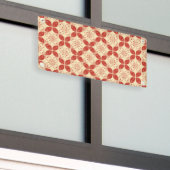 Batik Kawung, Indonesisch patroon, Javaans, Etnisc Spandoek (Buitenkant Gebouw)