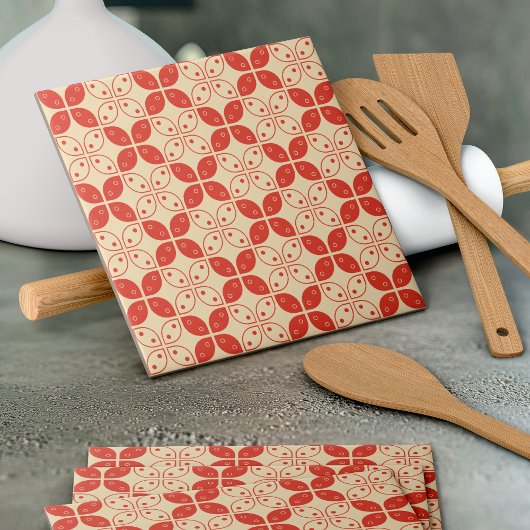 Batik Kawung, Indonesisch patroon, Javaans, etnisc Tegeltje