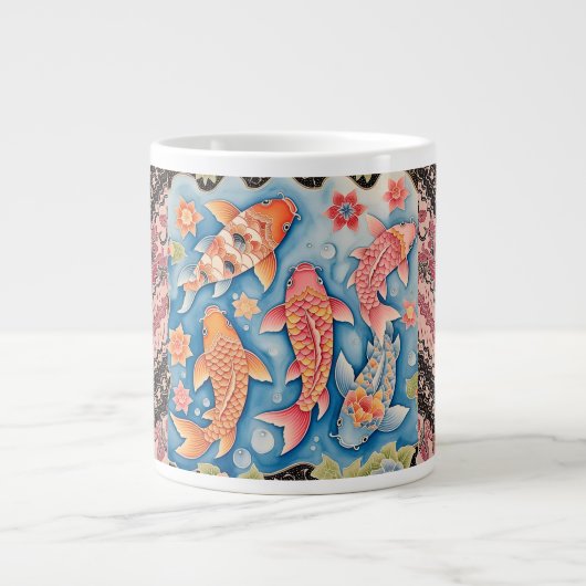 Batik Koi Fish Love, Spécialité Mug (Devant)