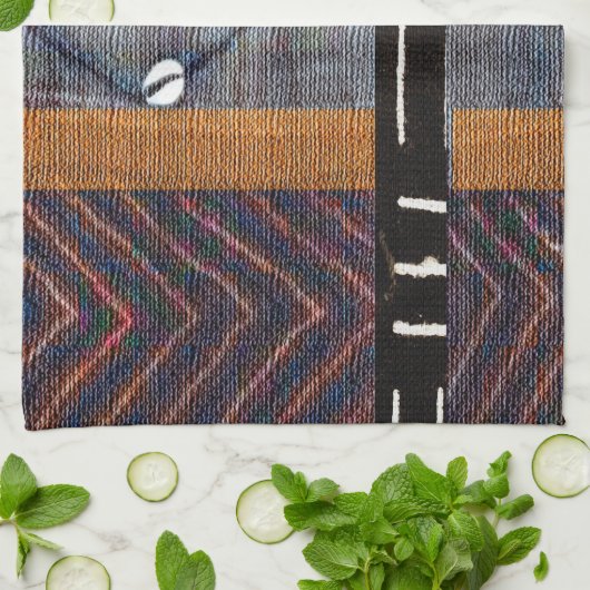 Batik-kralen van modderkleding theedoek (Gevouwen)