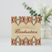 Batik Lace Graduation Invitation (Debout devant)
