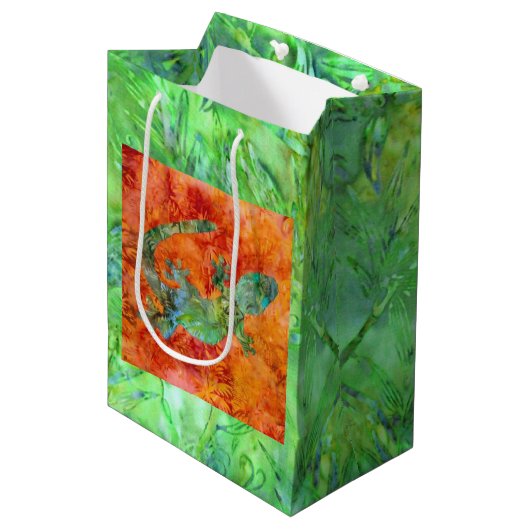 Batik Lizard Medium Cadeauzakje (Voorkant Gekanteld)
