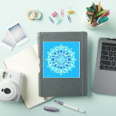 Batik Mandala Bloem in Turquoise Sticker (iPad Cover)