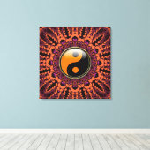 Batik New age Yin Yang Wrapped Canvas Afdruk (Insitu (Houten vloer))