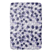 Batik Paars leder en tekenpatroon Badmat (Voorkant Verticaal)