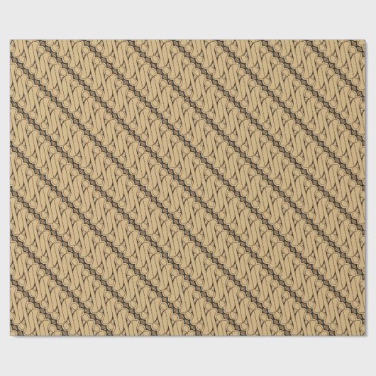 Batik Parang, Indonesisch patroon, Javaans, etnisc Cadeaupapier (Vlak)