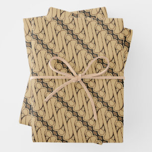 Batik Parang, Indonesisch patroon, Javaans, etnisc Inpakpapier Vel