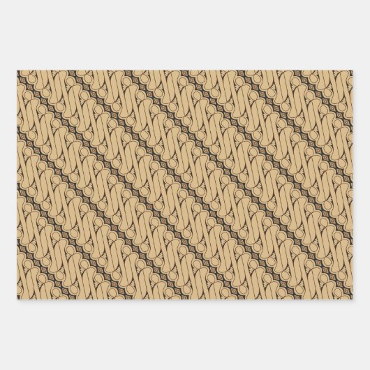 Batik Parang, Indonesisch patroon, Javaans, etnisc Inpakpapier Vel (Voorkant)