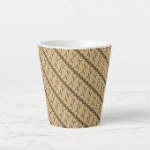 Batik Parang, Indonesisch patroon, Javaans, etnisc Latte Mok (Voorkant)