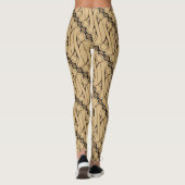Batik Parang, Indonesisch patroon, Javaans, etnisc Leggings (Achterkant)