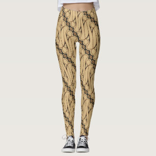Batik Parang, Indonesisch patroon, Javaans, etnisc Leggings