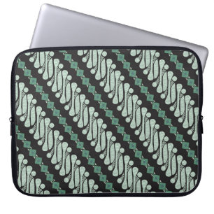 Batik Parang Yogyakarta: Modern Florapatroon Laptop Sleeve