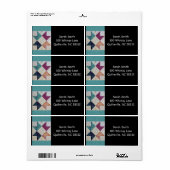 Batik Quilt Adresetiketten Etiket (Full Sheet)