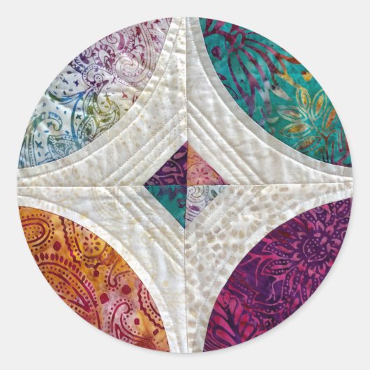 Batik Quilt Sticker (Voorkant)