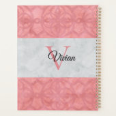 Batik Rose Ruddy Et Aquarelle Gris Monogramme (Dos)