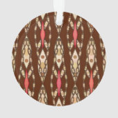 Batik tribal - Brown, Tan et Coral (dos)