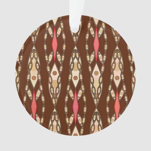 Batik tribal - Brown, Tan et Coral (devant)