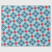 Batik Zwart Rood Minimaal Patroon Cadeaupapier (Vlak)