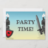 Bâtiment Blocks Château Anniversaire Invitations (Dos)