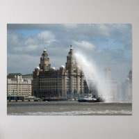 Bâtiment de foie Poster Liverpool