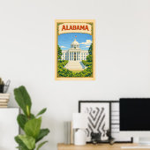 Bâtiment du Capitole de Montgomery | Affiche de l' (Bureau à domicile)