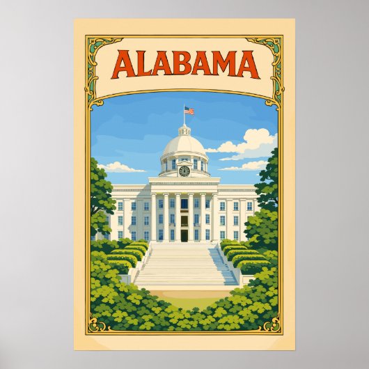 Bâtiment du Capitole de Montgomery | Affiche de l' (Devant)